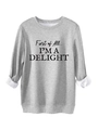 Détail du sweat gris avec doublure en polaire blanche chaude au niveau du poignet - S / Gris clair
