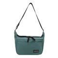 Modern turquoise messenger bag with adjustable strap and fashion label for daily use - Green