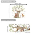 Détail de stickers muraux animaux de la forêt avec dimensions et disposition des feuilles - Combinaison Animaux de l'Arbre de la Forêt (M16627) / 30x90cm*2 Feuilles