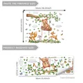 Stickers muraux animaux de dessin animé ours renard et cerf pour chambre d enfant - Combinaison Animaux de l'Ours Balançoire (M16628) / 30x90cm*2 Feuilles