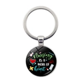 Portachiavi per infermiera con citazione Nursing IS A WORK OF heart e icone mediche - Jy008426-2