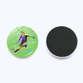 25mm Magnetischer Glas-Kühlschrankmagnet mit buntem Pop-Art Fußballspieler Illustration - 25mm