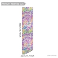 Detail view of 45x200cm rainbow mandala window film roll showing product dimensions - 45x200cm