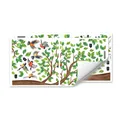 Lot de stickers muraux avec feuilles d'arbres et oiseaux colorés pour la maison - 30x60cm 2Pièces (M17582)