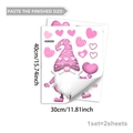 Guida alle taglie per vetrofanie con gnomi rosa e cuori, set da 2 fogli statici da 30x40cm - Stile Gnomi Rosa (D20211) / 30*40cm (2 Fogli)