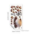 Detail of Coffee Time wall sticker with coffee cup hearts and beans design - Coffee Time Style (M16610) / 30*60cm