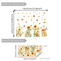 Autumn window decals set with sunflower, maple leaves and butterflies for home decoration - Sunflower Butterfly Autumn Leaves Style (DJ7601) / 30*60cm (1 sheet)