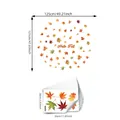 Hello Fall creative maple leaf wall stickers set of 9 for autumn living room decor - Hello Fall Leaf Style (M18033) / 9 Sheets Set (20*30cm)