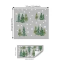 Pegatinas de ventana de árbol de Navidad y copos con tamaño final de 57x52cm - Estilo de Árbol de Navidad y Copo de Nieve (D16542) / 30*90cm