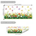 Creative sunflower and butterfly wall sticker set with self-adhesive floral decals - Sunflowers & Colorful Daisies (M17556)