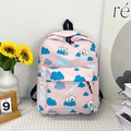 Sac à dos dinosaure rose avec motifs d'ours polaires et grande capacité pour filles - Rose