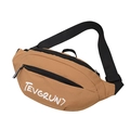 Khaki crossbody sport saddle bag with adjustable strap and white TEVGRUN7 lettering - Khaki
