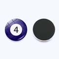 Aimant de réfrigérateur boule de billard n°4 en verre de cristal violet décoratif - Style Violet N°4 (JY008612-4)
