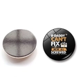 Father's Day crystal glass fridge magnet with If Daddy Can't Fix It quote and tools - If Daddy Can't Fix It We're All Screwed (BXT2525-7)