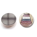 Round crystal glass teacher gift magnet showing colorful book design and magnetic back - English Appreciation Stacked Books Style (BXT2526-5)