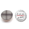 French slogan glass fridge magnet with Je suis une puéricultrice qui déchire text - French Childcare Theme Style (BXT2526-7)