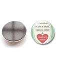 30mm crystal glass fridge magnet with teacher appreciation quote and heart on green background - English Appreciation Green Stripe Style (BXT2526-21)
