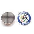 30mm crystal glass Head Start Teacher fridge magnet with colorful educational icons - English Head Start Teacher Color Handprint Style (BXT2526-31)