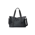 Bolsa de viaje impermeable negra de gran capacidad con correa y asas fuertes - Negro