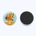 Van Gogh Sunflowers 25mm glass fridge magnet with magnetic backing for home decor - Sunflowers (JY008742-2)