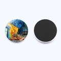 30mm crystal glass magnet featuring Van Gogh's Cafe Terrace at Night painting - Cafe Terrace at Night (JY008742-4)