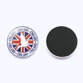Aimant de réfrigérateur souvenir d'Angleterre avec drapeau Union Jack et carte sur fond blanc - Contour de Carte Tampon de la Poste Vintage(JY009042-12)