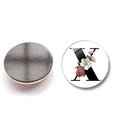 Round glass fridge magnet featuring floral letter X with black magnetic backing - Letter X Style (XSWX6582-X)