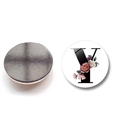Magnetic glass fridge magnet with flower pattern and letter Y on white background - Letter Y Style (XSWX6582-Y)