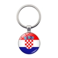 Croatia flag keychain with metal pendant for the 2024 football tournament fans - Croatia