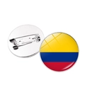 2024 America Cup Colombia flag button pin with glossy resin finish and metal base - Colombia