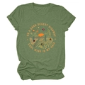 Dettaglio della grafica vintage desert su t-shirt girocollo verde scuro melange - Taglia S / Verde oliva