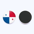 Panama flag crystal glass refrigerator magnet with strong magnetic black back side - Panama