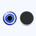 Türkisches blaues Auge Kühlschrankmagnete mit Glas-Glitzer-Finish und Magnetrückseite - Blauer Pailletten Böser Blick (JY009125-11)