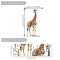 Sticker mural girafe avec mise en page et taille finale 45x87cm pour décoration maison - 30x90cm