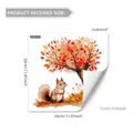 Autumn static window clings with cartoon squirrel and maple tree 30x30cm decal - Squirrel Maple Tree Style (D16561) / 30cm x 30cm