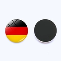 Aimant de frigo drapeau allemand en verre cristal avec surface magnétique de 25mm - Style Allemagne