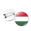 Ungarn Flagge Anstecknadel Set mit Hochglanz-Finish und silberner Sicherheitsnadel - Ungarn