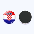 Aimant de réfrigérateur drapeau Croatie en verre cristal avec dos magnétique - Croatie
