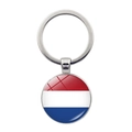 Dutch flag pendant keychain with a glass dome for the 2024 European Football Cup - Netherlands Style