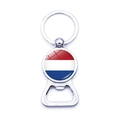 Dutch flag metal beer bottle opener keychain for 2024 European football fans - Netherlands Style