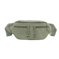 Modern light green corduroy chest bag with large capacity and adjustable strap - Light Green