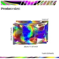 Set of 3 holographic laser butterfly wall stickers, 30x20cm iridescent butterfly decals - Iridescent Butterfly (LS13539)