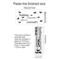 Sticker mural Nothing is impossible avec papillons déco de chambre 70x40cm - Citation Inspirante avec Papillon / 15*57CM