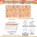 Floral vintage wallpaper 45cmx300cm with rose pattern and installation guide - Vintage Pastoral Flower Bird (BZ20031) / 45x300