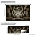 3D stone steps tunnel wall sticker set for kids room decor measuring 90x60cm overall - BM17506-30*90cm*2pcs
