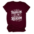 Detail of burgundy cotton t-shirt with white art font print and bull skull graphic - Wine Red (White Letters)