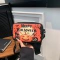 Borsa a tracolla Halloween con stampa zucca e cinturino nella vista principale - Stile Stampa Zucca e Gatto Nero HAPPY HALLOWEEN (Stile 5)
