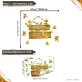 Welcome Home wall sticker with sunflowers and birds, finished size 60x60cm set - Hand-painted Welcome Word with Animals and Plants Pattern (TJ17501) / 30x45cm (1 Sheet)