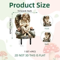 Garden angel stake 2D acrylic decor with front and back views and dimension details - Kneeling Praying Angel (DC20067)