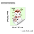 Detailed size specifications of luminous Christmas snowman wall sticker 20x30cm - Cute Snowman And Snowflakes Style (YCG20002)